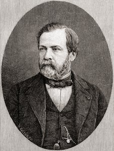 Louis Pasteur, z The Century Illustrated Monthly Magazine, vydaný 1884 (dřevoryt)